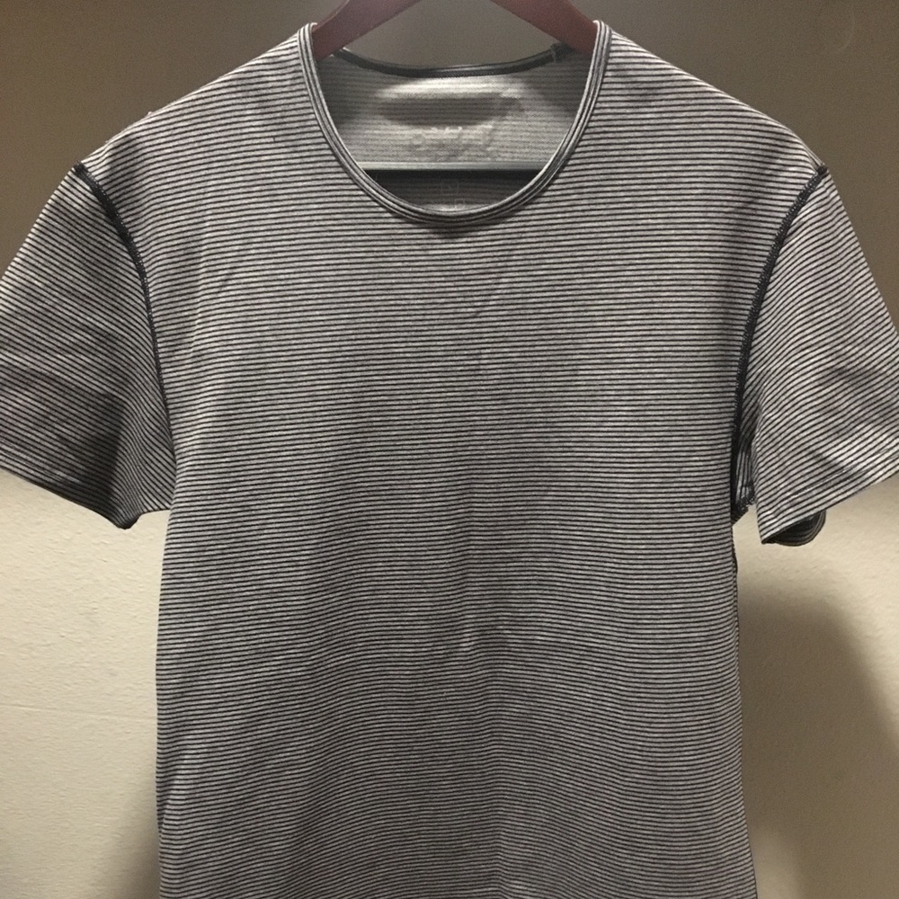 NWOT BYLT stretch striped shirt never been worn